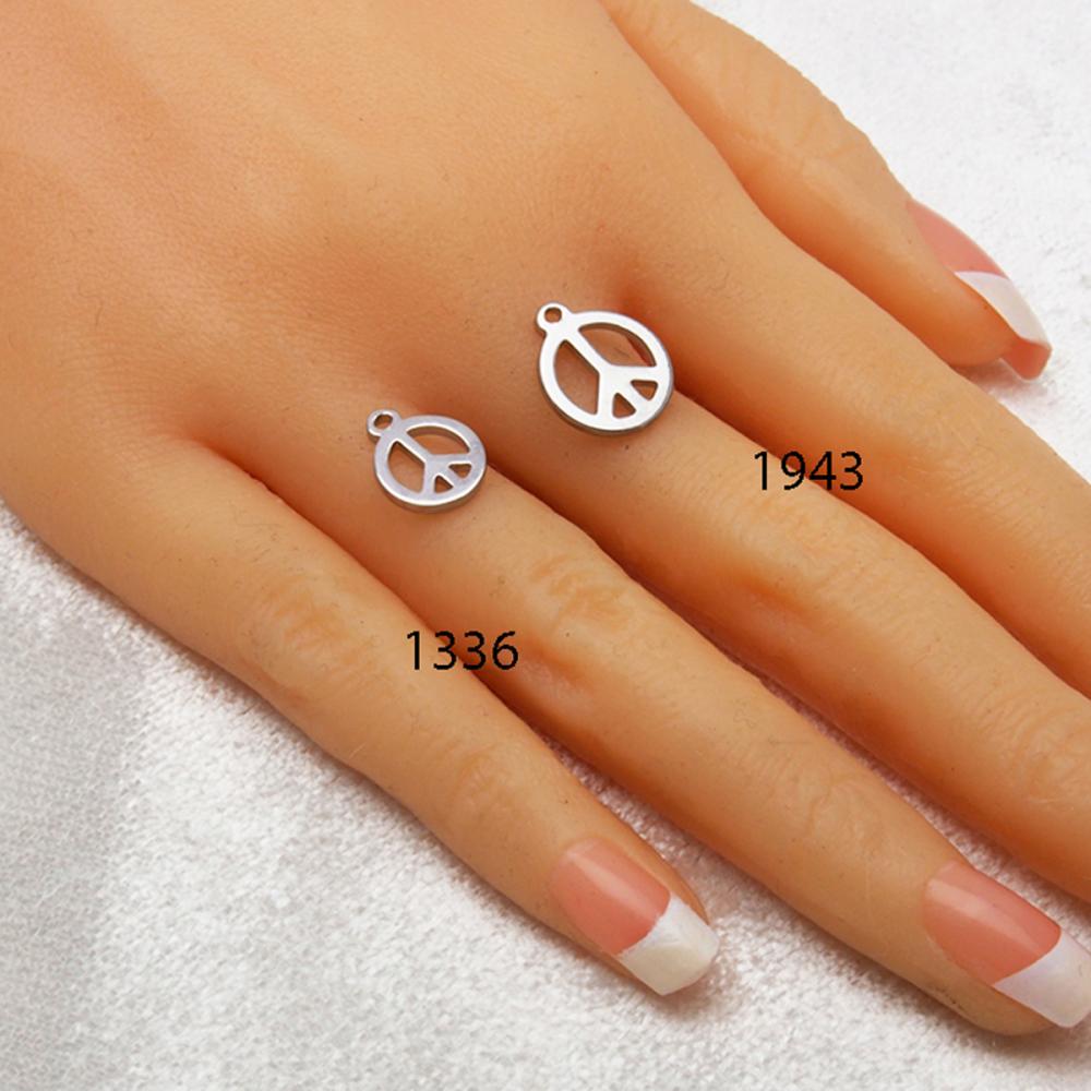 1336Z Minimini peace-barış çelik kolye