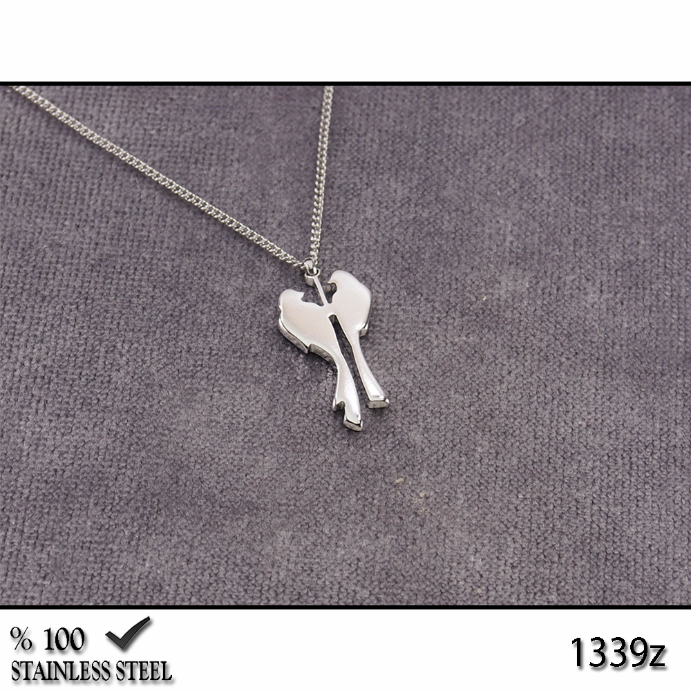 1339Z Aşık kuşlar çelik kolye