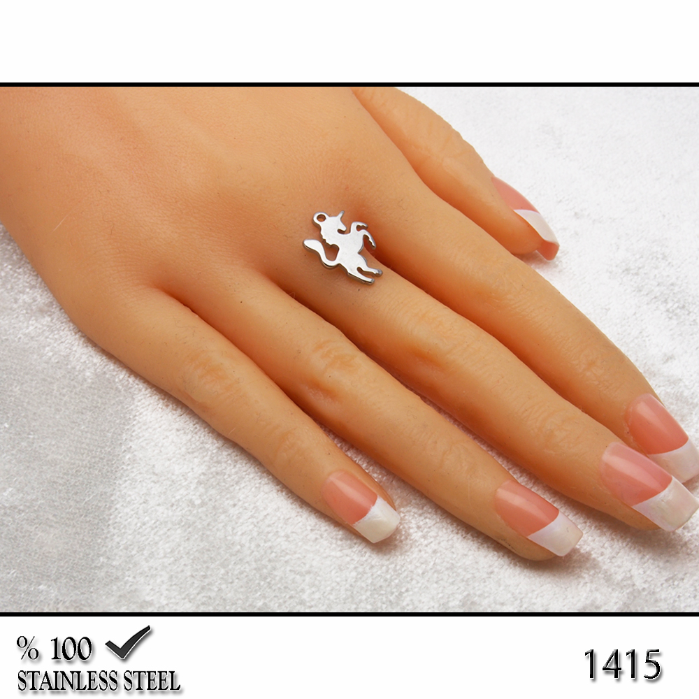 1415Z Minik unicorn çelik kolye