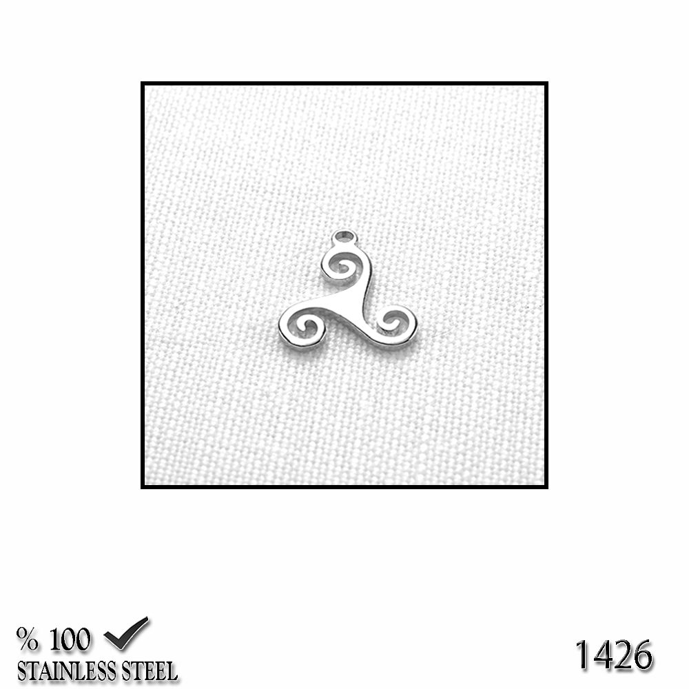 1426Z Minik triskelion çelik kolye