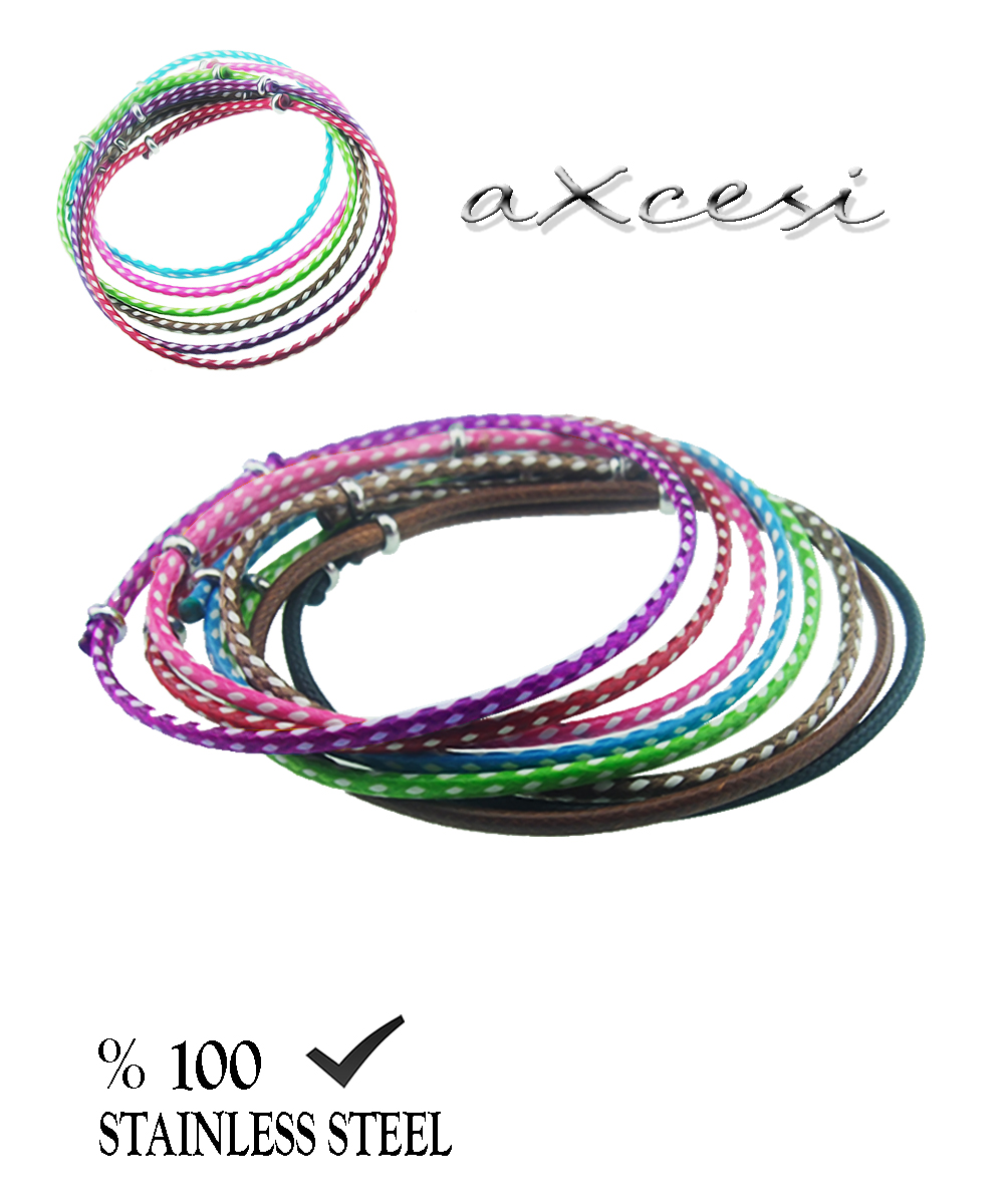 1723 2,3mm Mavi kordon bileklik