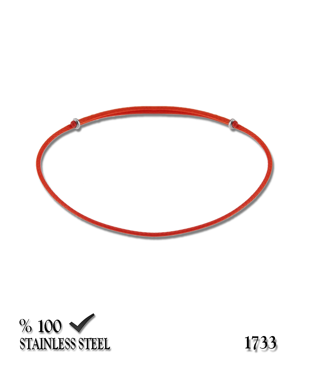 1733H 1,3 mm Kırmızı kordon halhal