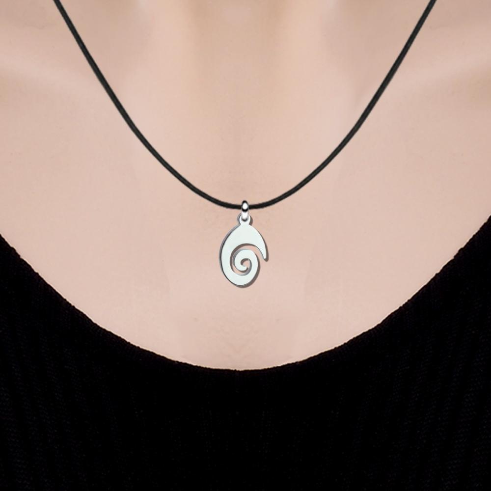 1932K minik spiral çelik kolye