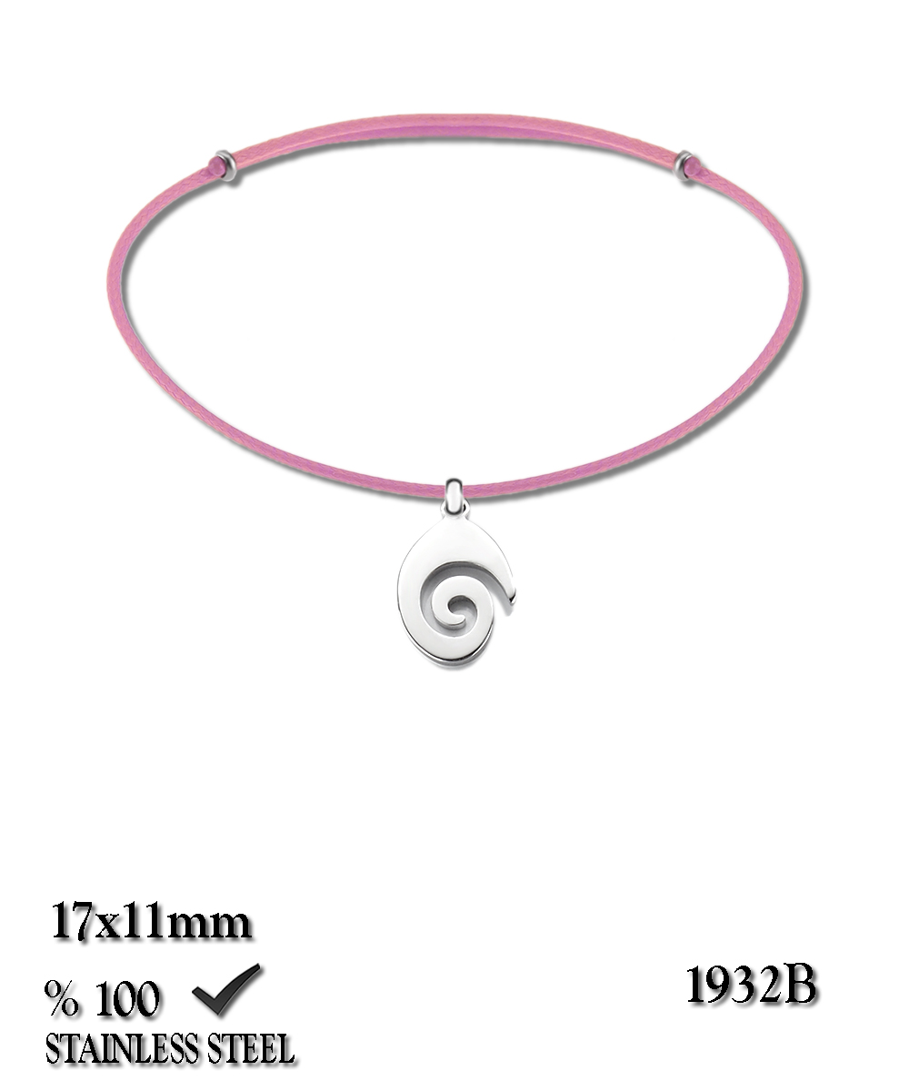 1932B Spiral kordon çelik bileklik