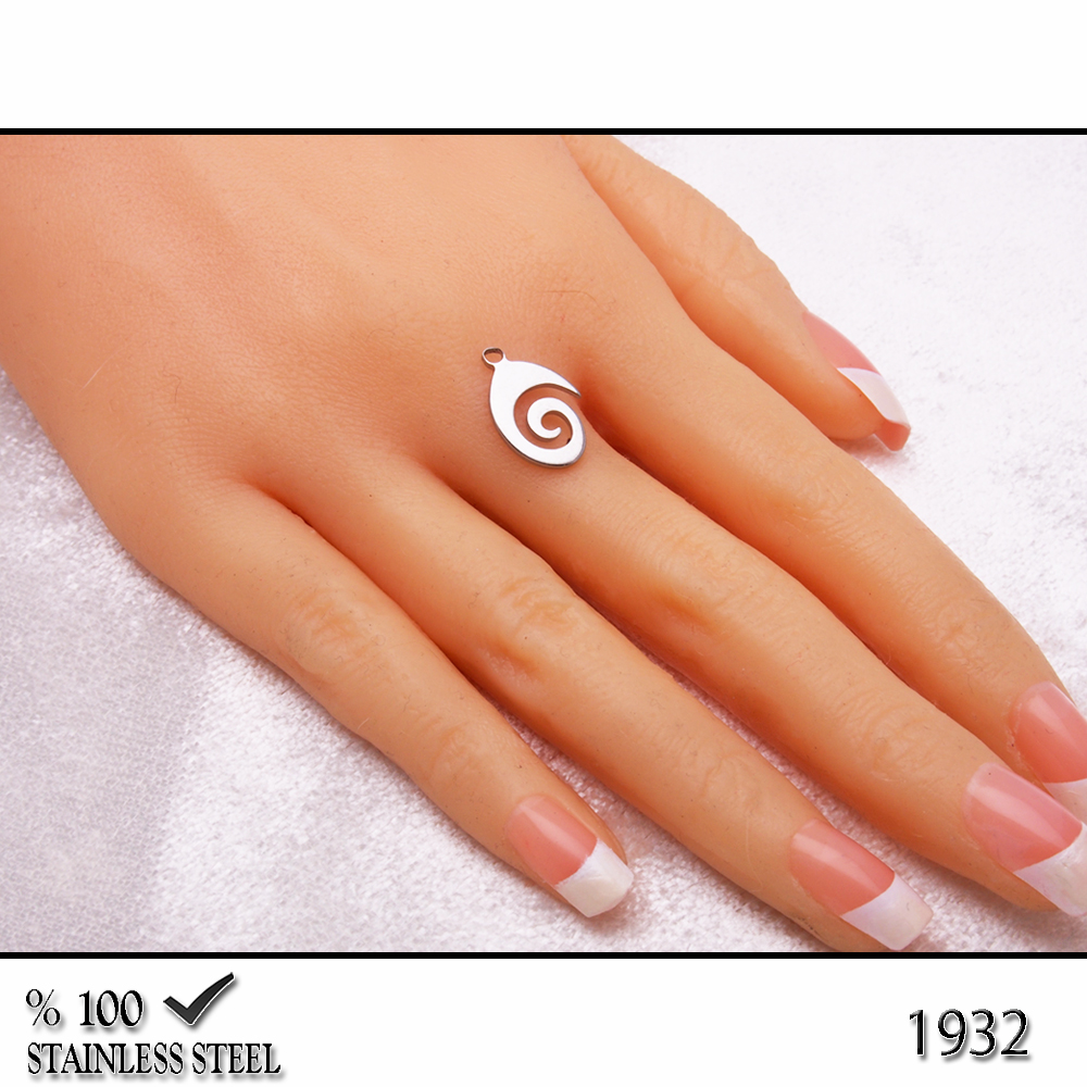 1932Z Minik spiral çelik kolye