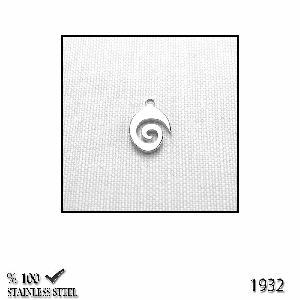 1932Z Minik spiral çelik kolye