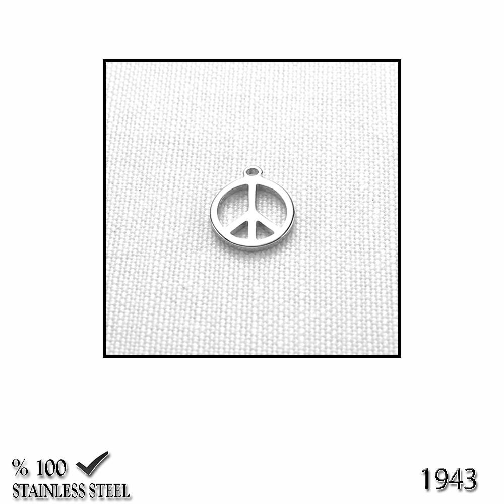 1943Z Minik peace - barış simgesi çelik kolye