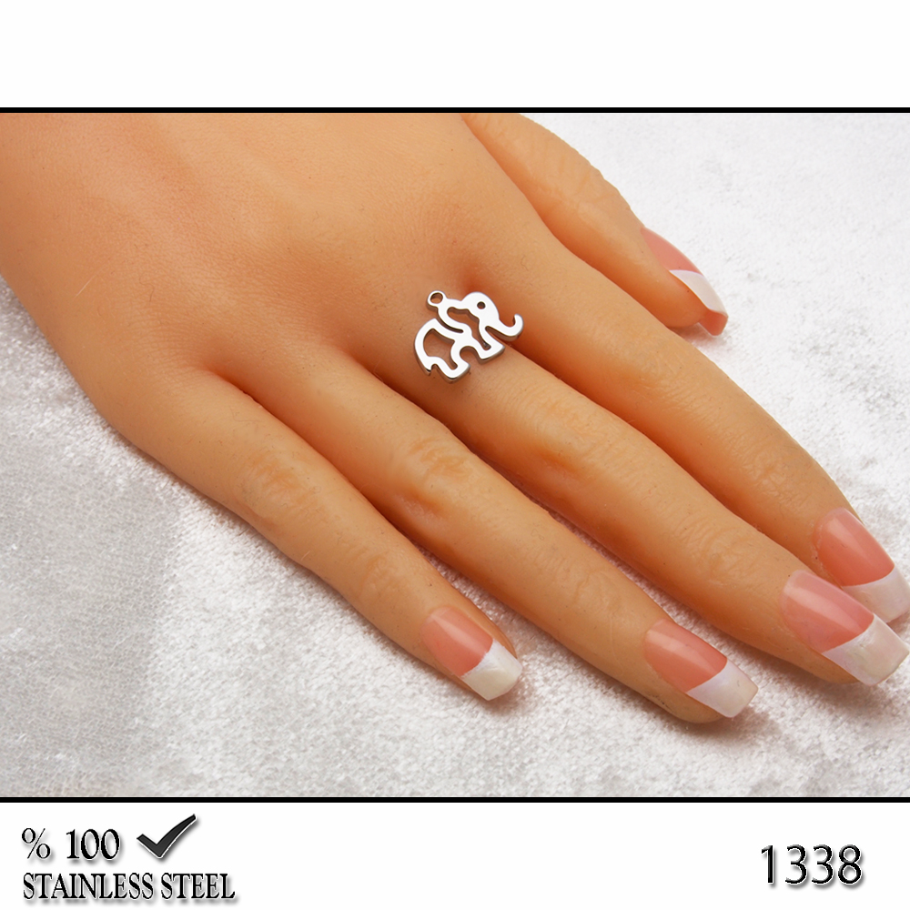 2264-1338 Fil çelik kolye (Harf seçiniz)