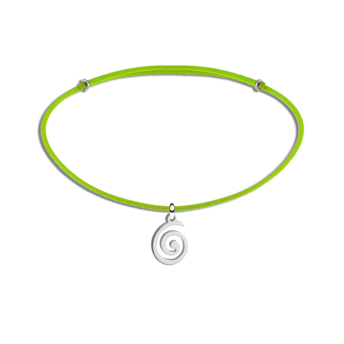 2588BK Sarmal Spiral çelik uçlu kordon bileklik