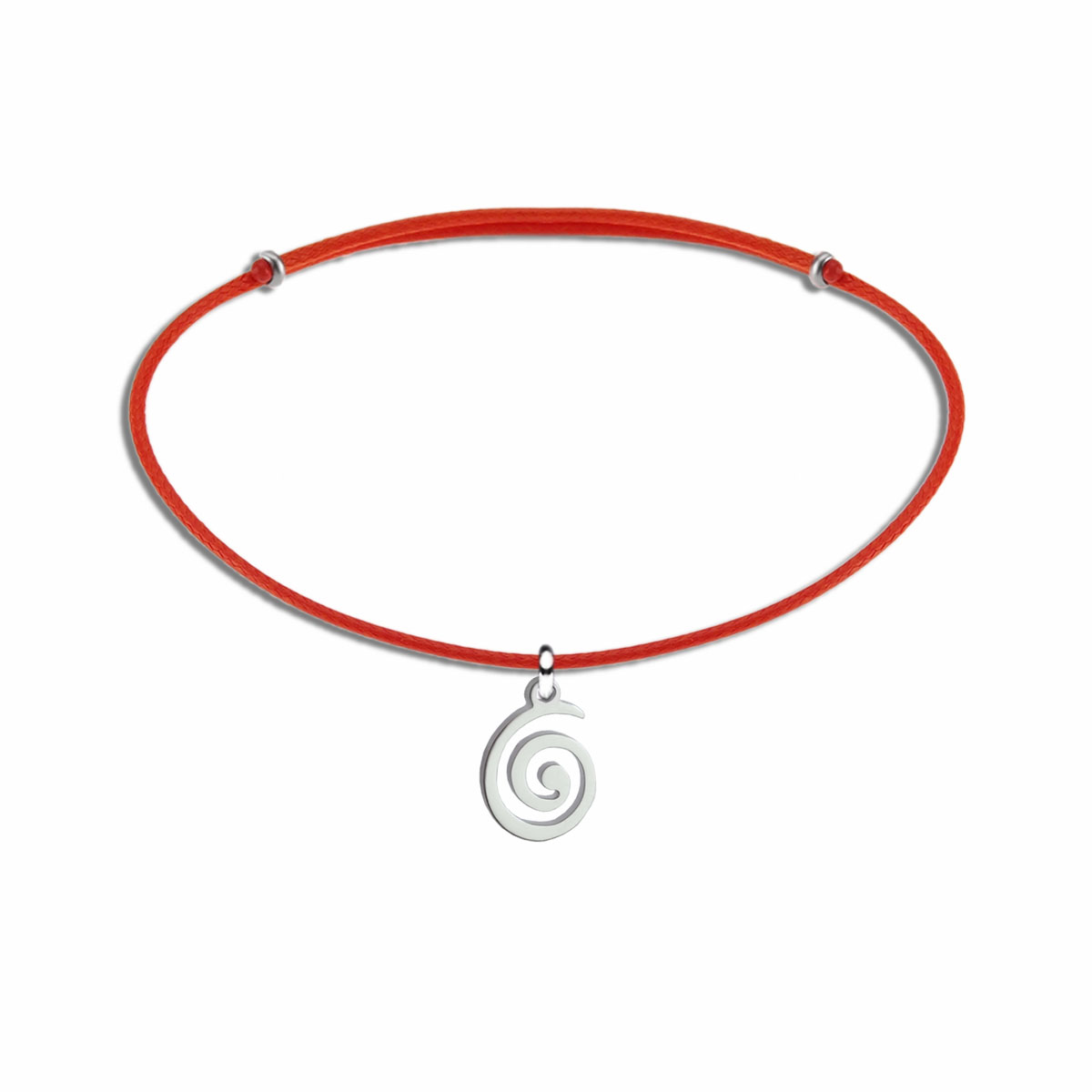 2588BK Sarmal Spiral çelik uçlu kordon bileklik