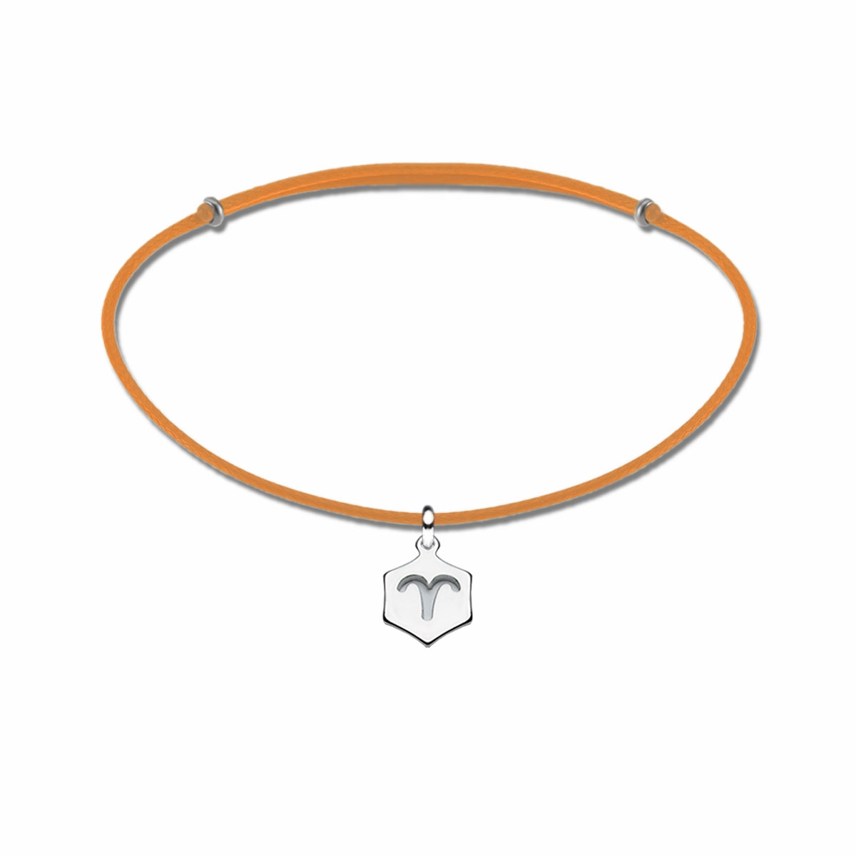 2954BK Koç burcu kordonlu altıgen çelik burç bileklik