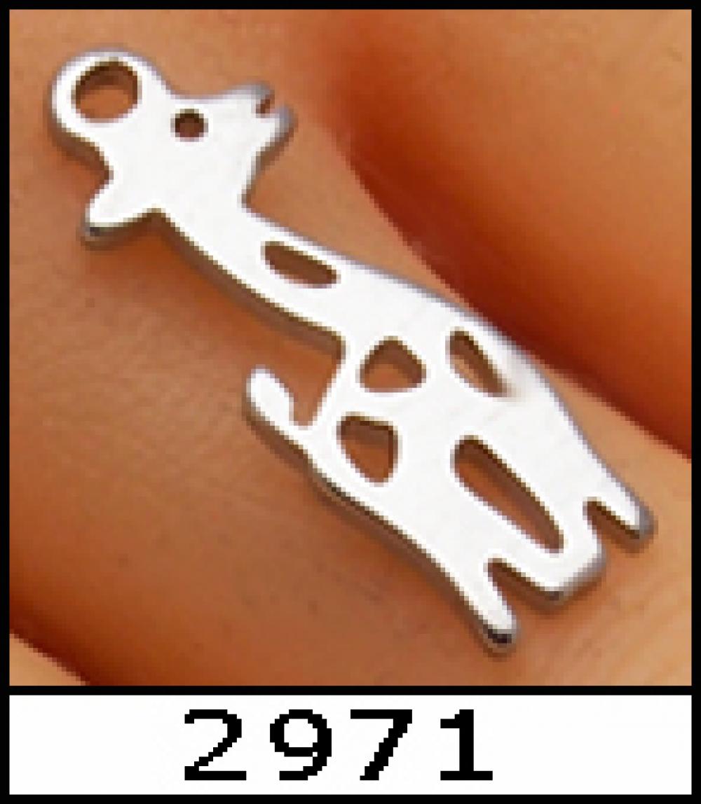 2971K Minik Zürafa Çelik Kolye 19 mm
