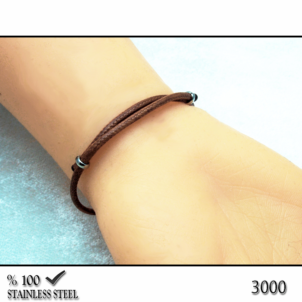 3000 2,3 mm Taba (açık kahve) kordon bileklik