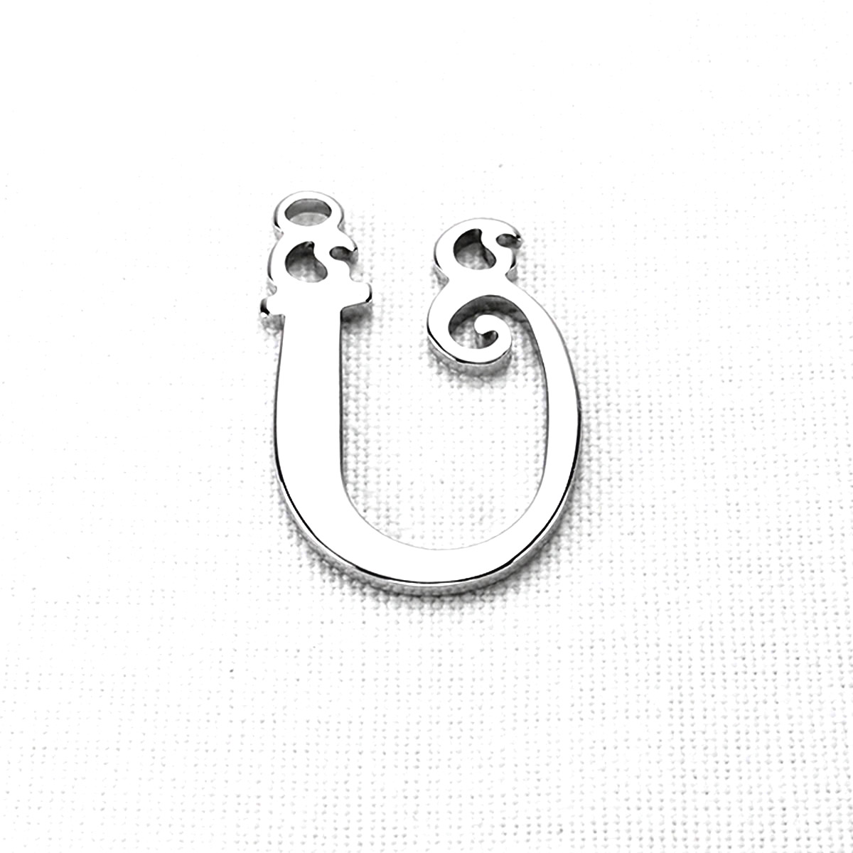 3224k Ü harfi (Yükseklik 3.5cm) çelik harf kolye