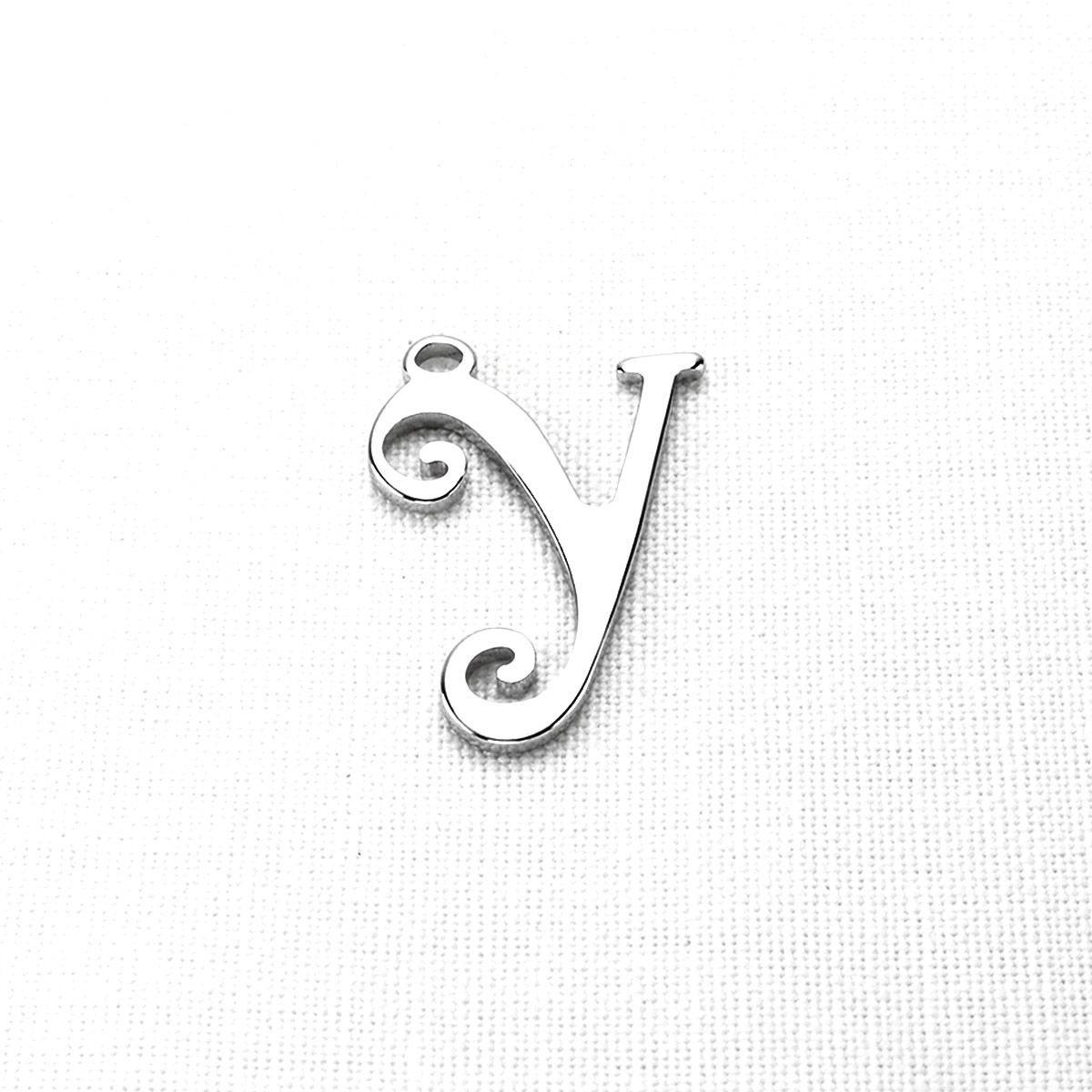 3228k Y harfi (Yükseklik 3.5cm) çelik harf kolye