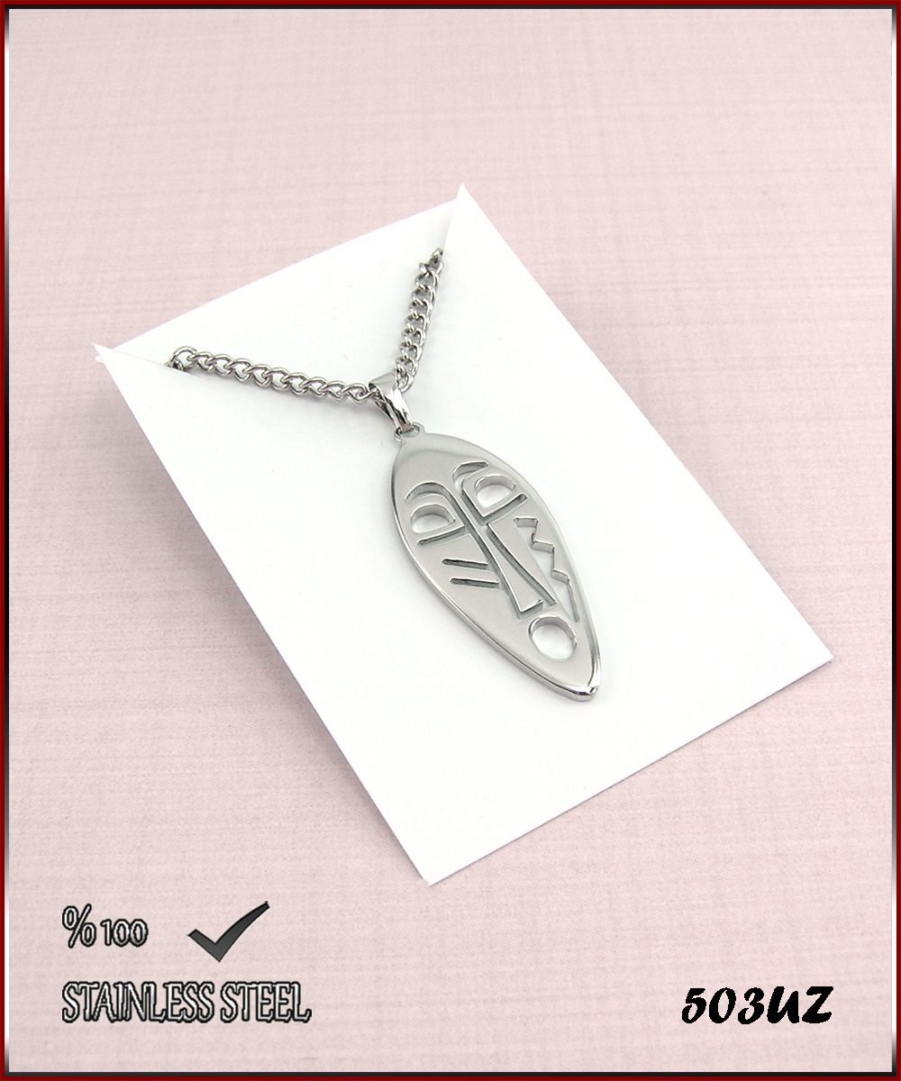 503ZU Mask çelik kolye  41 x 18 mm