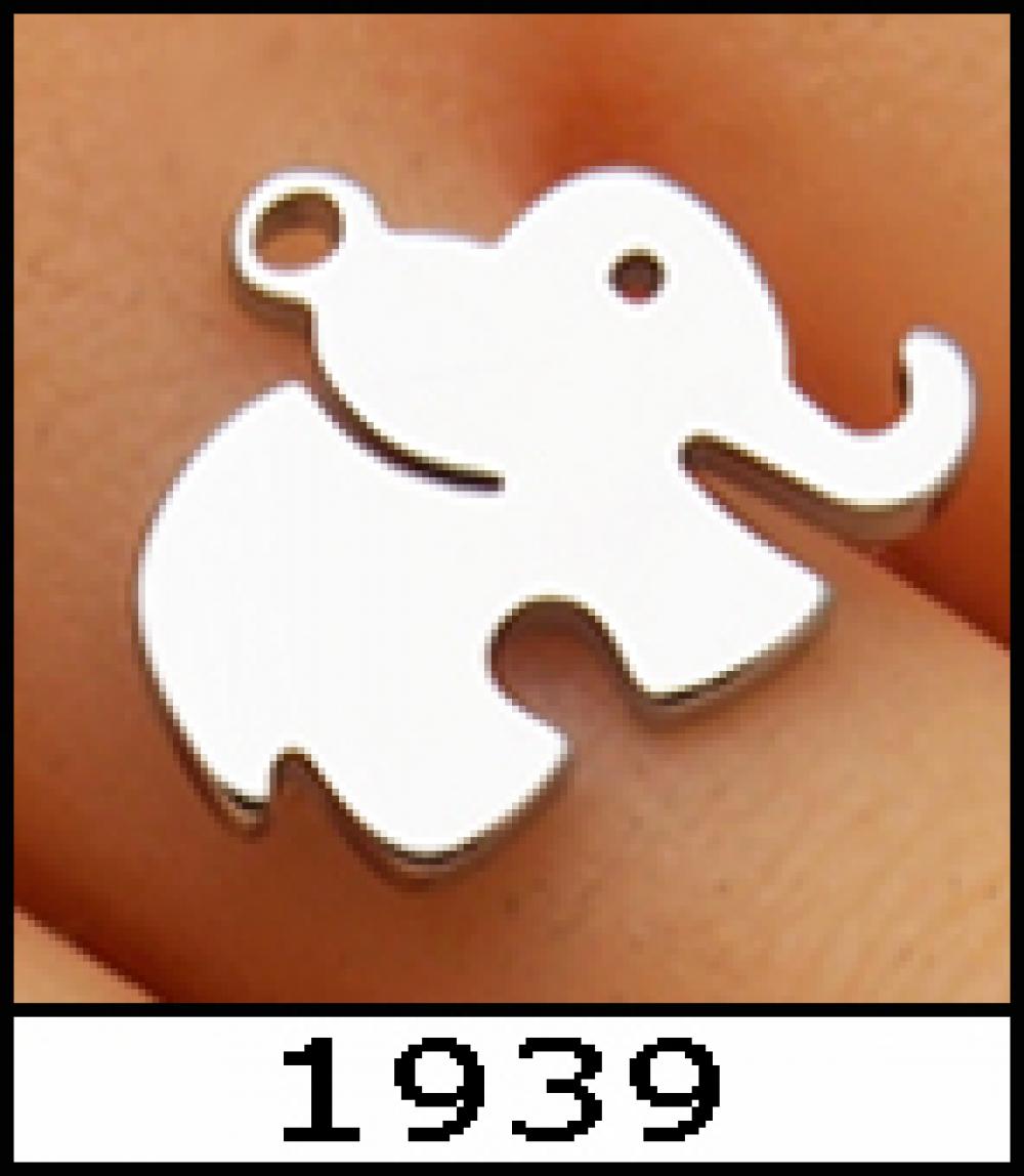 1939K Minik Fil çelik kolye