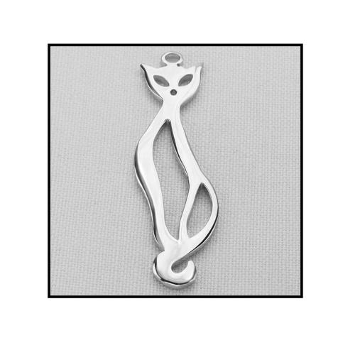 1046k Kedi (büyük) çelik kolye
