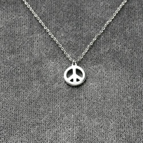 1336Z Minik peace-barış çelik kolye