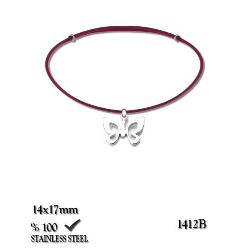 1412B Kelebek çelik bileklik