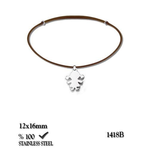1419B Çelik objeli bileklik