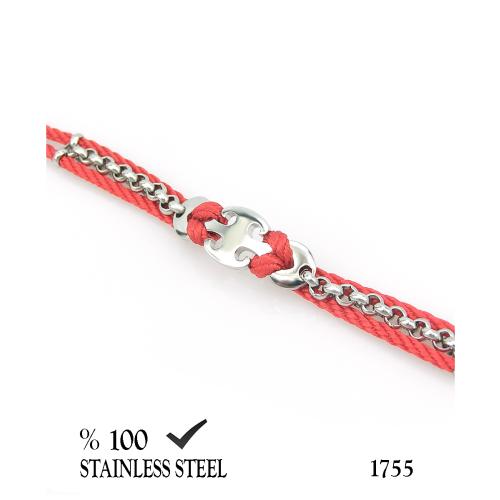 1468KR Çelik zincir kordon bileklik