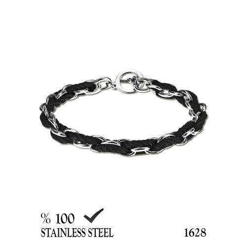 1628 Siyah zincir bileklik