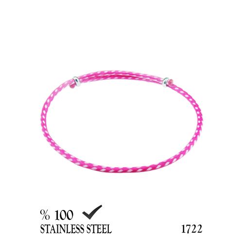 1722 2,3 mm Pembe kordon bileklik
