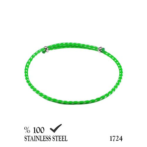 1724 2,3mm Yeşil kordon bileklik