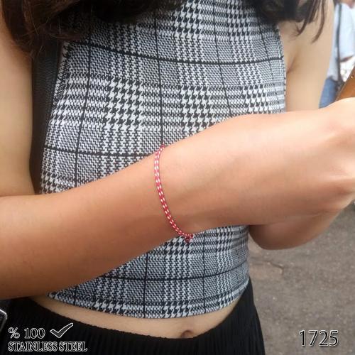 1725 2,3mm Kırmızı kordon bileklik