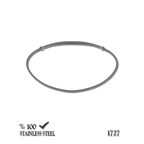 1727 1,3 mm Gri kordon bileklik
