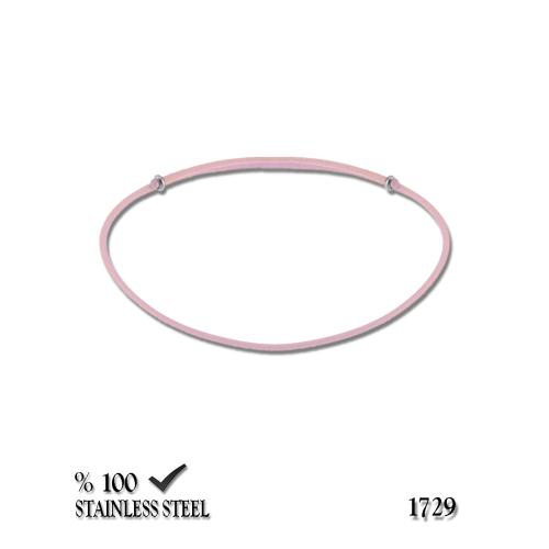 1729 1,3 mm Pembe kordon bileklik