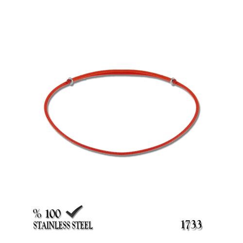 1733 1,3 mm Kırmızı kordon bileklik