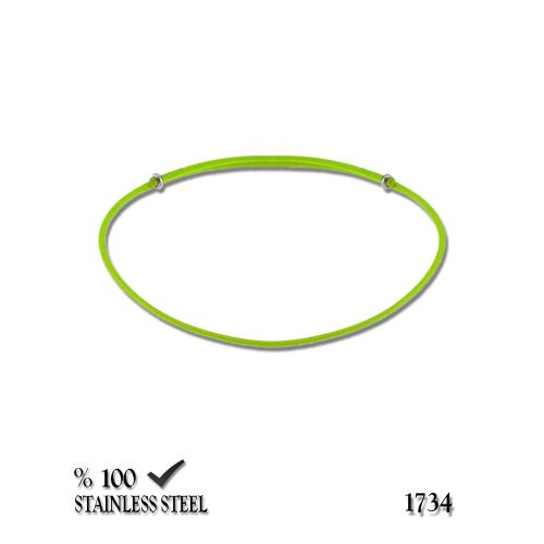1734 1,3 mm Yeşil kordon bileklik