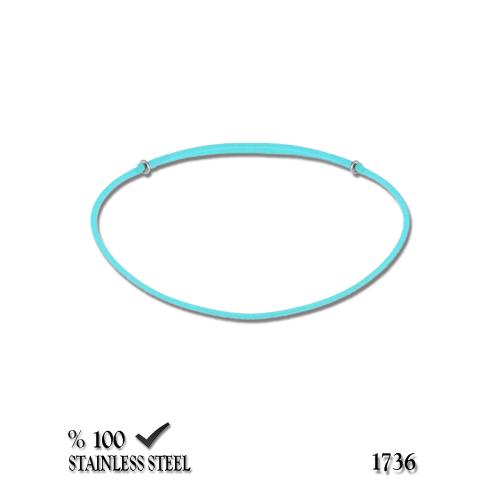1736 1,3 mm Mavi kordon bileklik