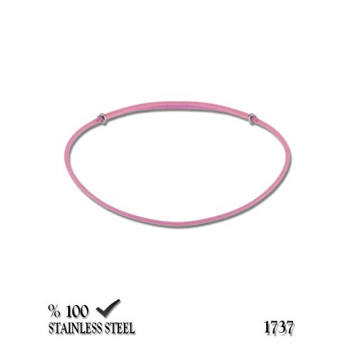 1737 1,3 mm Koyu pembe kordon bileklik