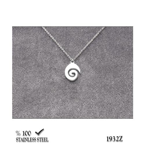 1932Z Minik spiral çelik kolye
