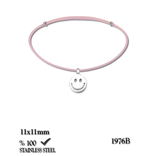 1976B Smile gülen surat çelik bileklik