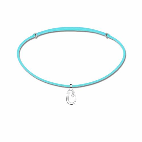 2234B Ü harfi kordonlu çelik harf bileklik