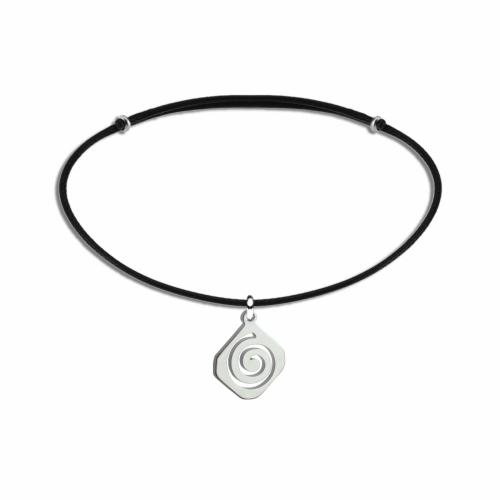 2307B Spiral çelik uçlu kordonlu bileklik