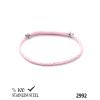 2992 2,5 mm Açık pembe burgulu kordon bileklik