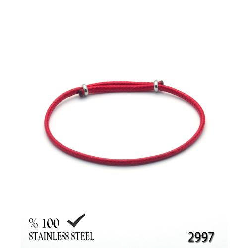 2997 2,3 mm Kırmızı kordon bileklik