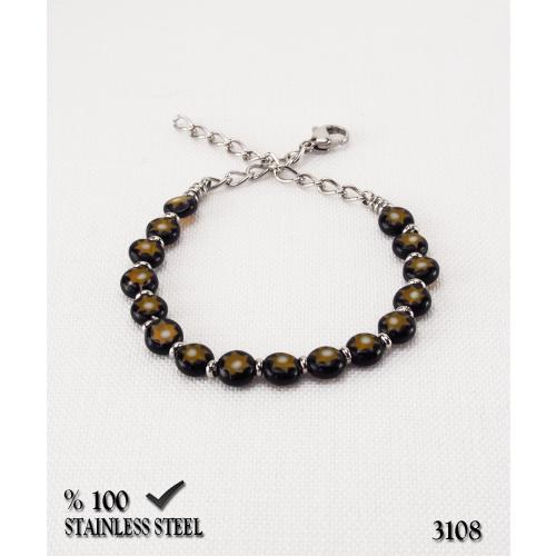 3108 Murano cam çelik bileklik