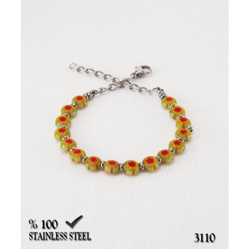 3110 Murano cam çelik bileklik
