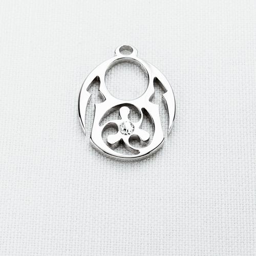 556TZ Oval çelik kolye.