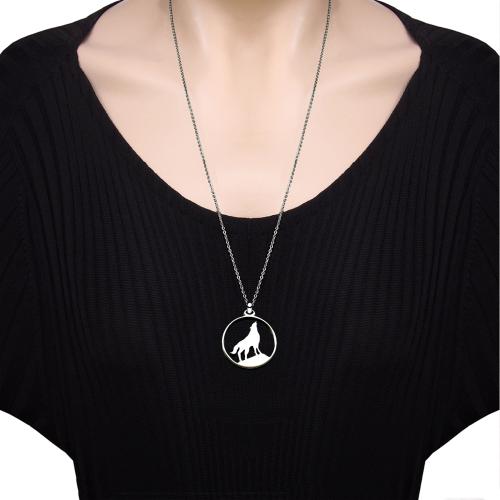 575Z Bozkurt çelik unisex kolye