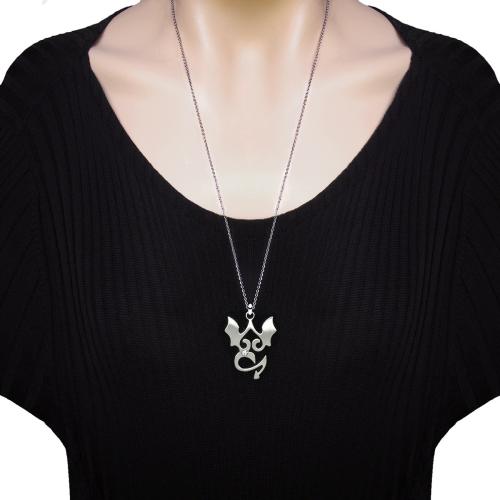 606tz Tribal unisex çelik kolye.