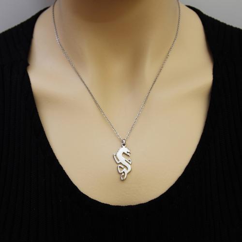 804z Ejderha otantik çelik unisex kolye