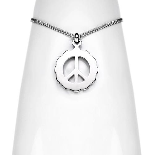 845Z Peace-Barış çelik kolye