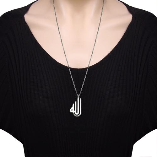 917Z Simge çelik çelik unisex kolye